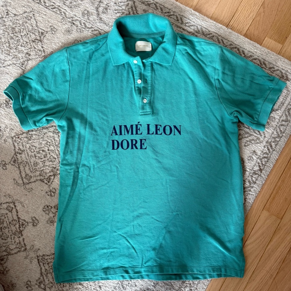 Authentic Aimé Leon Dore Teal Polo Shirt
